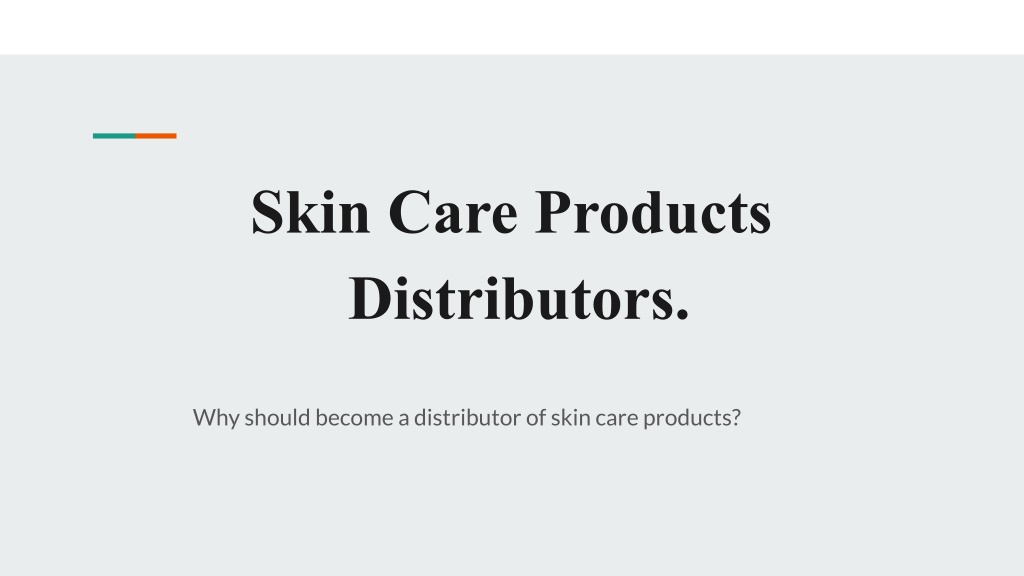 PPT - Skin Care Products Distributors PowerPoint Presentation, free 