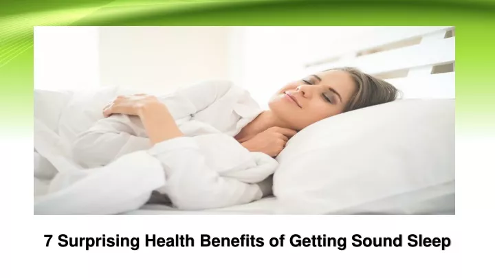 essay on health benefits of sound sleep