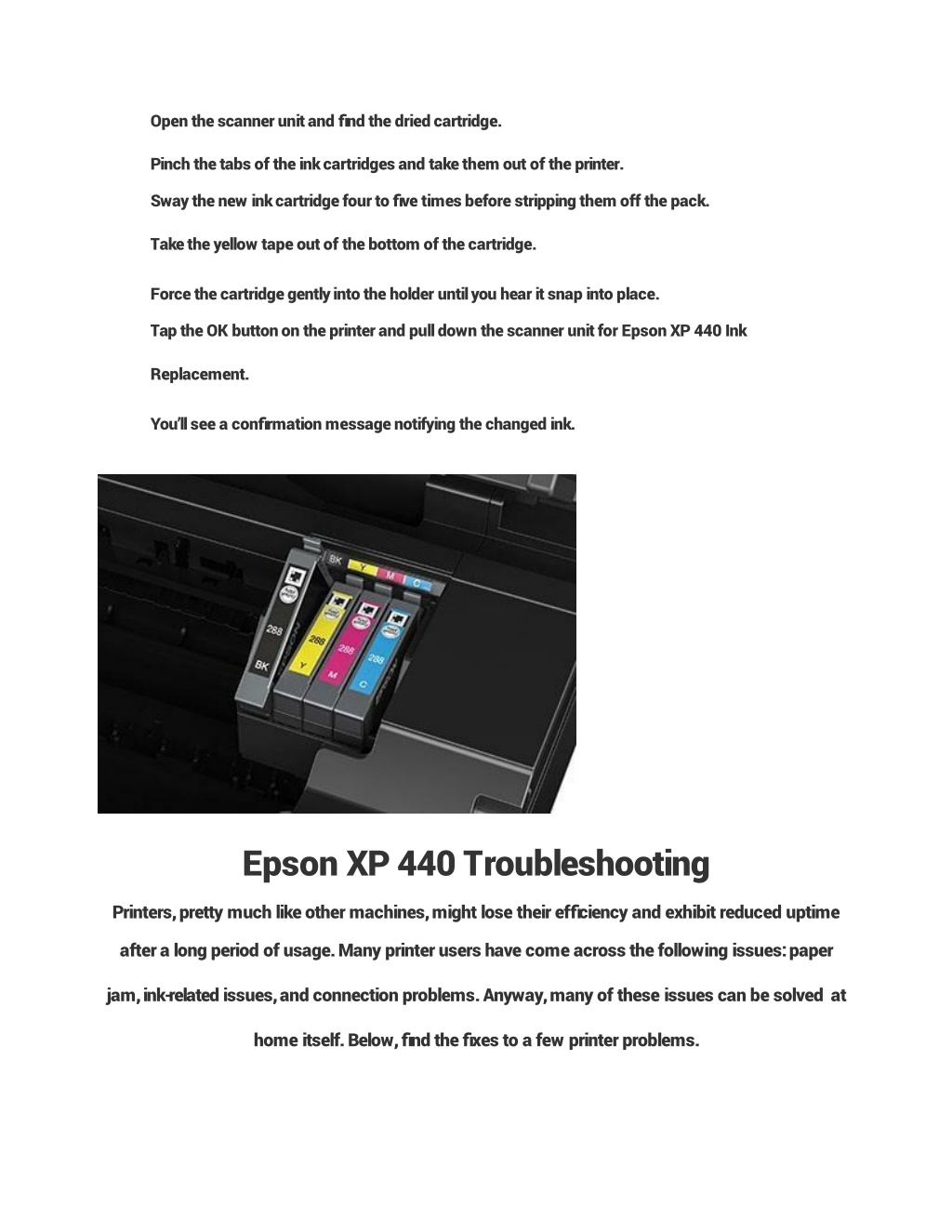 Ppt Quick And Complete Epson Expression Home Xp 440 Printer Setup Guide Powerpoint 1000