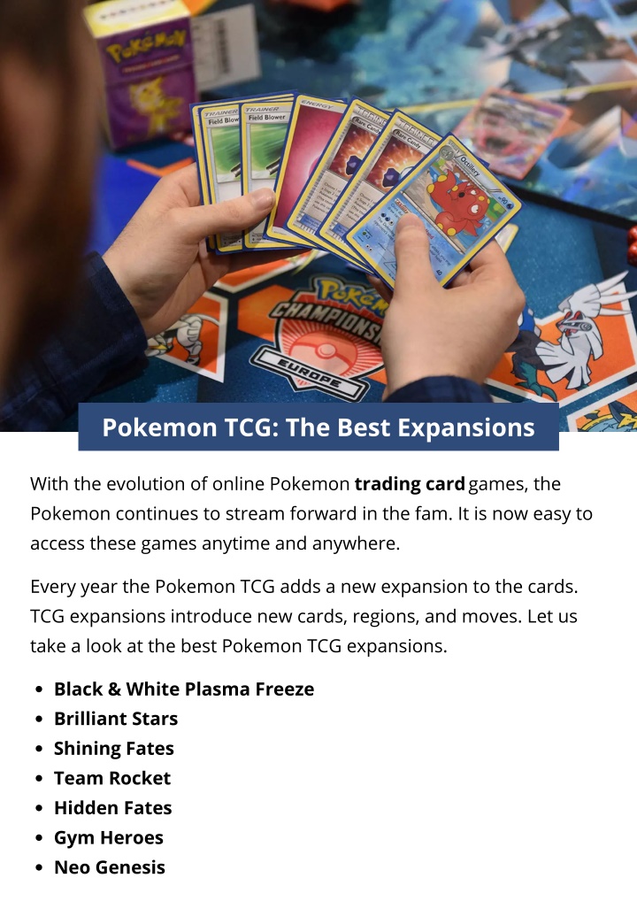 PPT - Pokemon TCG The Best Expansions PowerPoint Presentation, Free ...