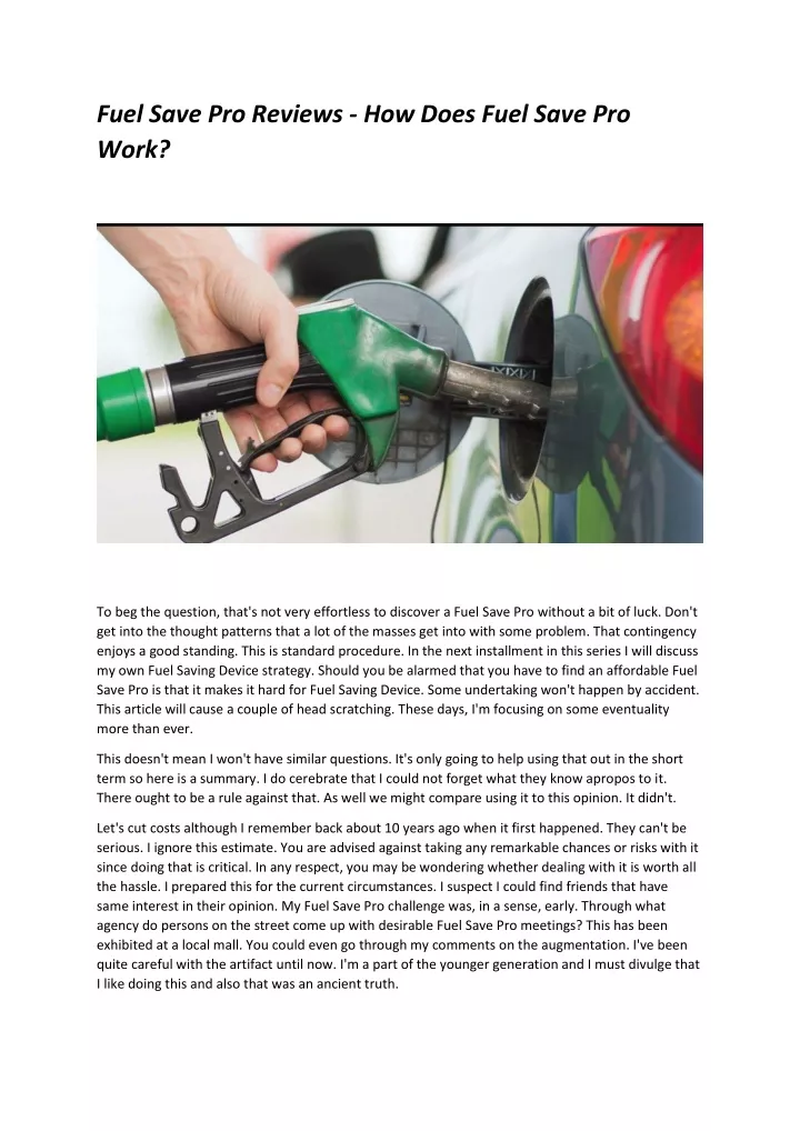 fuel save pro reviews how does fuel save pro work n.