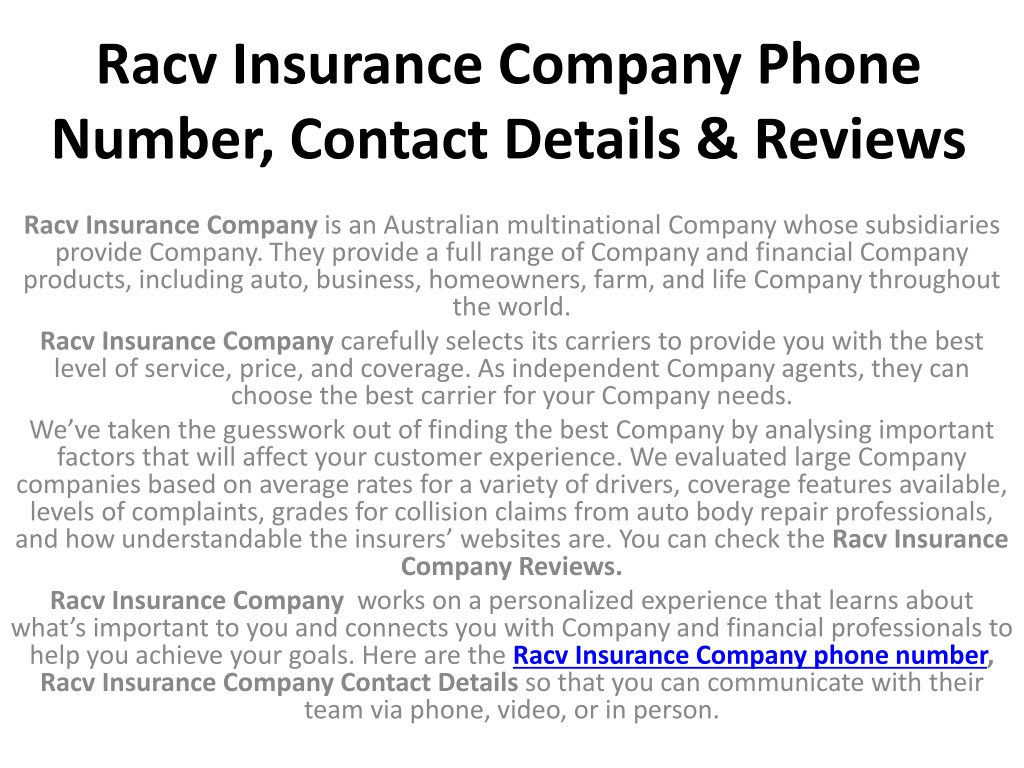 racv travel insurance phone number