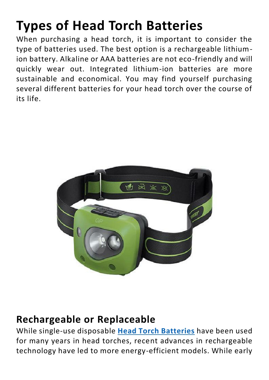 PPT - Types of Head Torch Batteries PowerPoint Presentation, free