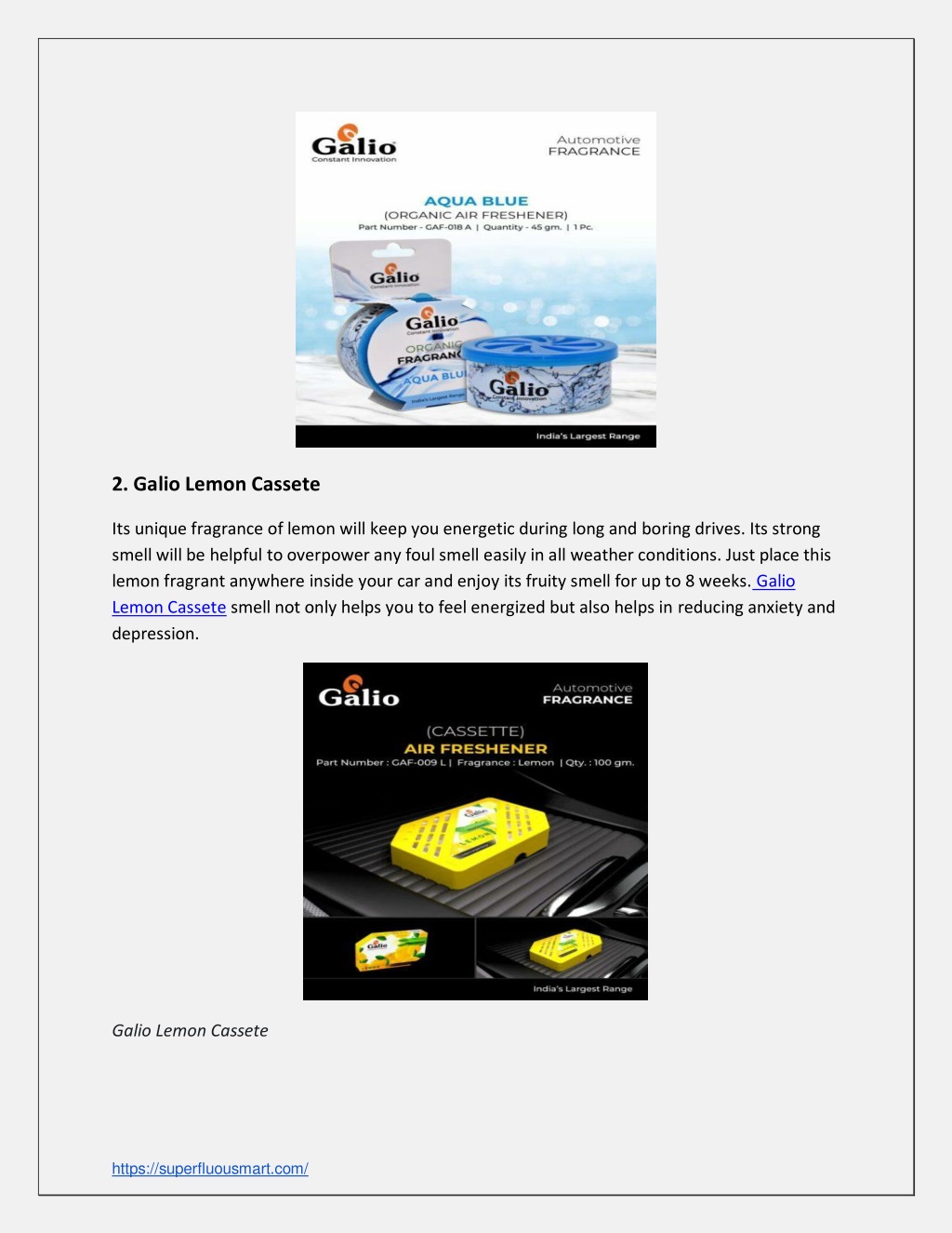 PPT BEST CAR PERFUMES TO BUY IN 2022 SUPERFLUOUSMART PowerPoint