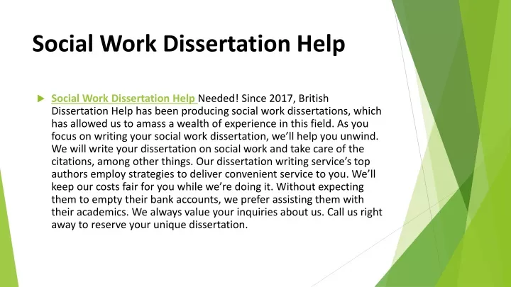 dissertation in social work