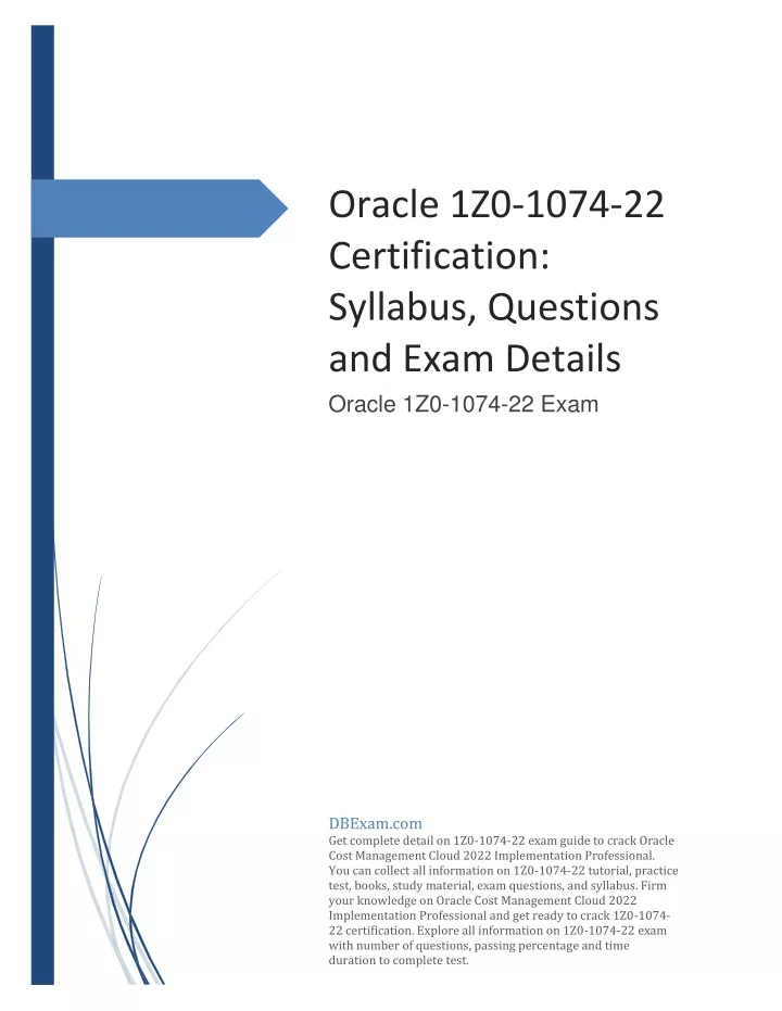 PPT - Oracle 1Z0-1074-22 Certification: Syllabus, Questions and Exam Sns-Brigh10