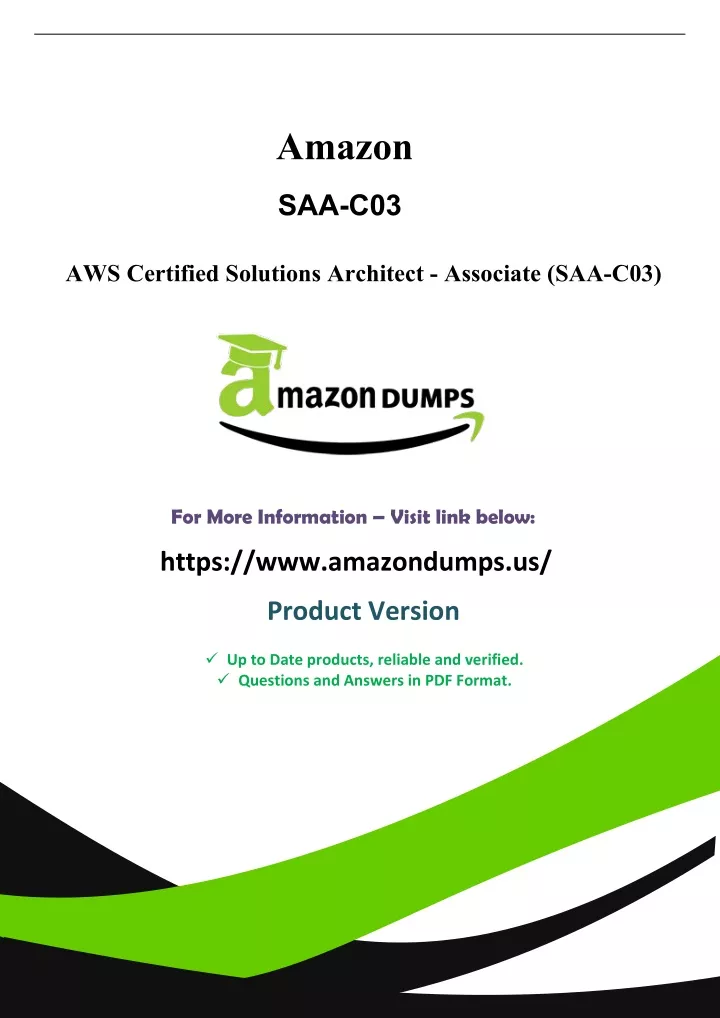 Valid SAA-C03 Dumps Demo