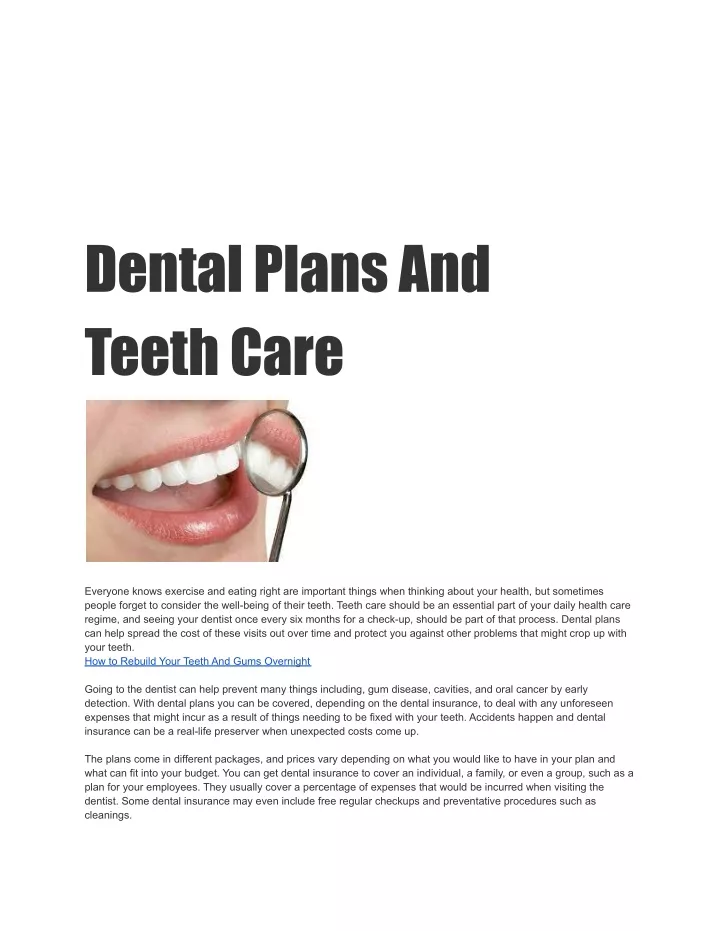 ppt-dental-plans-and-teeth-care-powerpoint-presentation-free