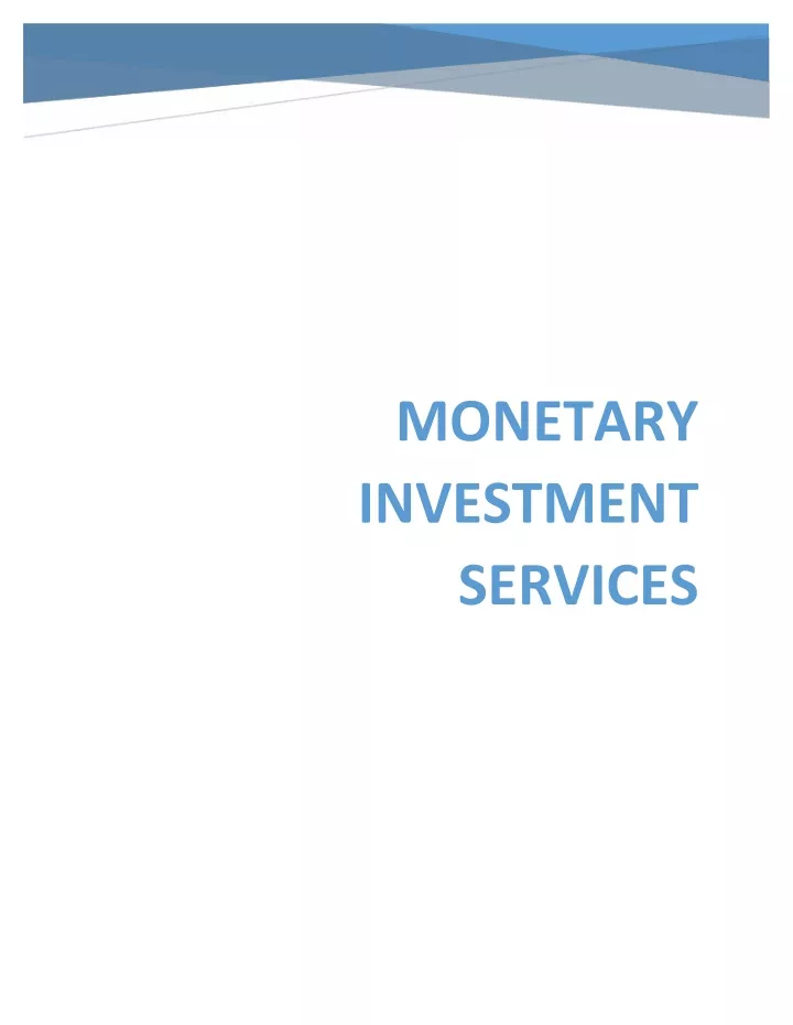 PPT investment services PowerPoint Presentation, free