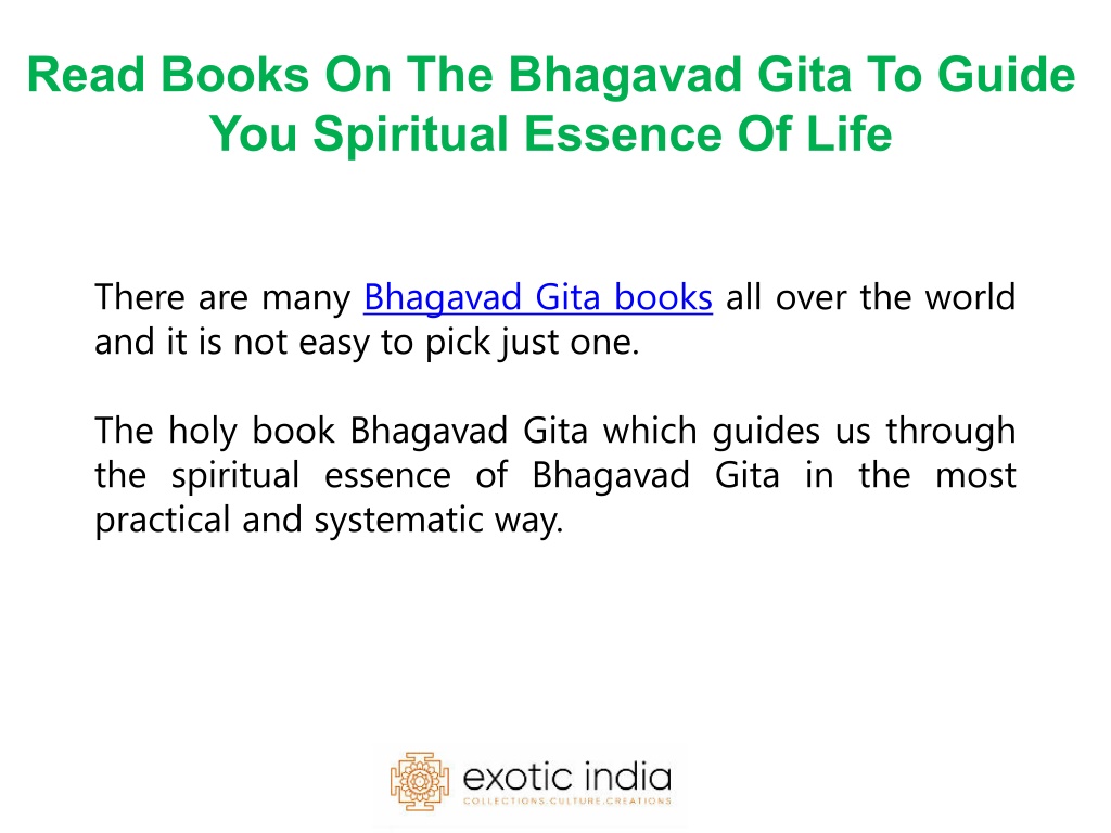 bhagavad gita book review ppt