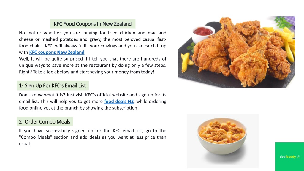 PPT How To Save More At KFC? PowerPoint Presentation, free download ID11632814