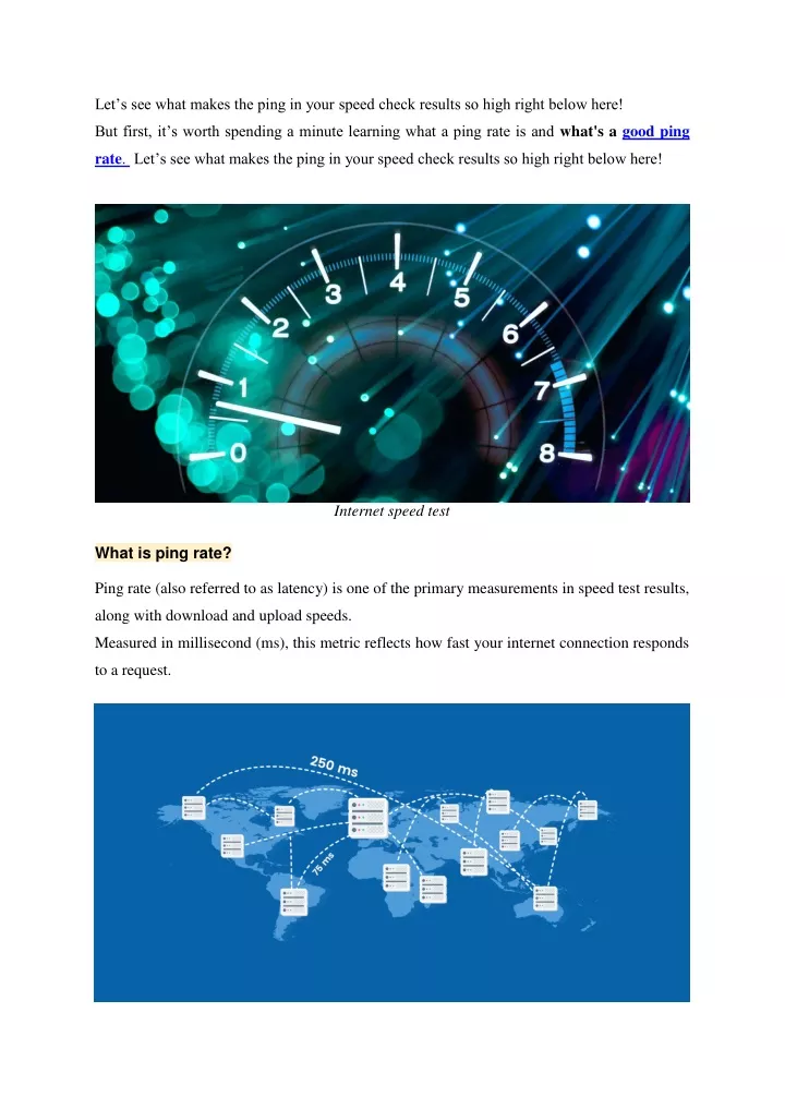 PPT Ping Rate Meaning What Causes High Ping In Speed Check Results 