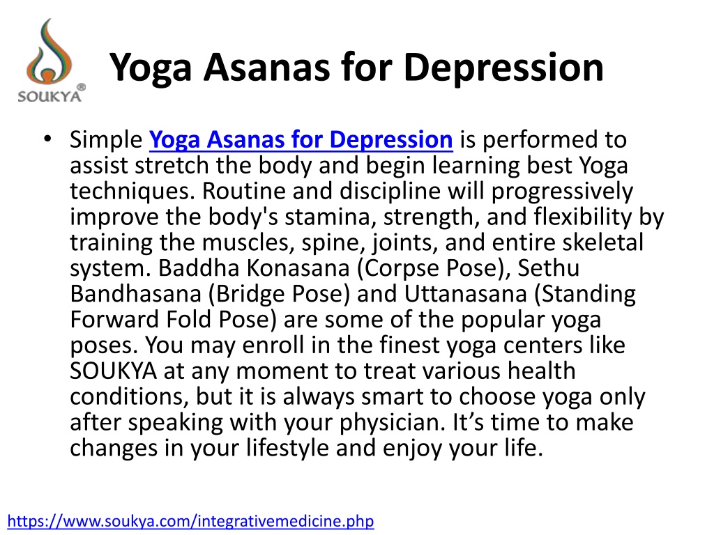PPT - Best Yoga Centre, Yoga Asanas for Depression PowerPoint ...