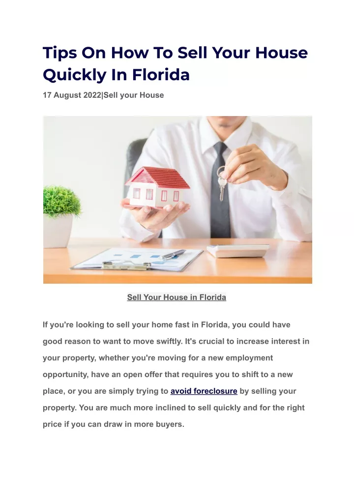 ppt-tips-on-how-to-sell-your-house-quickly-in-florida-powerpoint