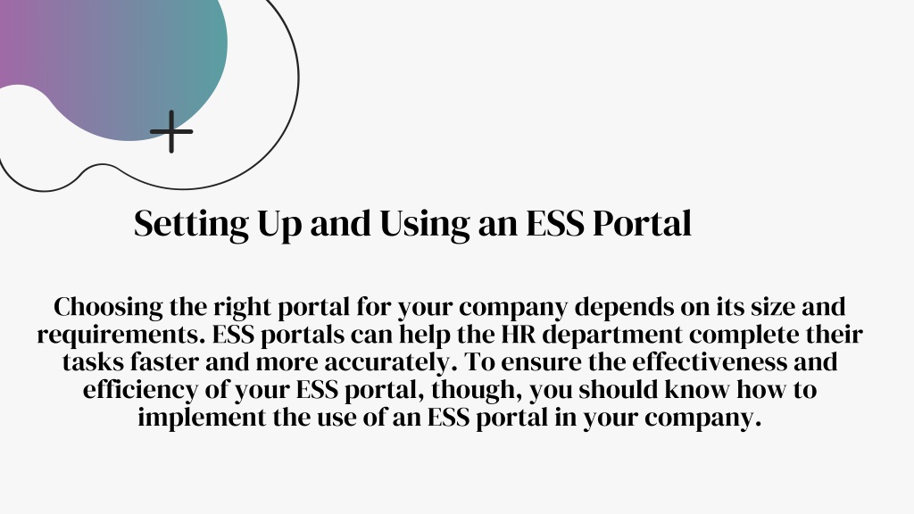 PPT What Can You Expect From an Employee Self Service ESS Portal