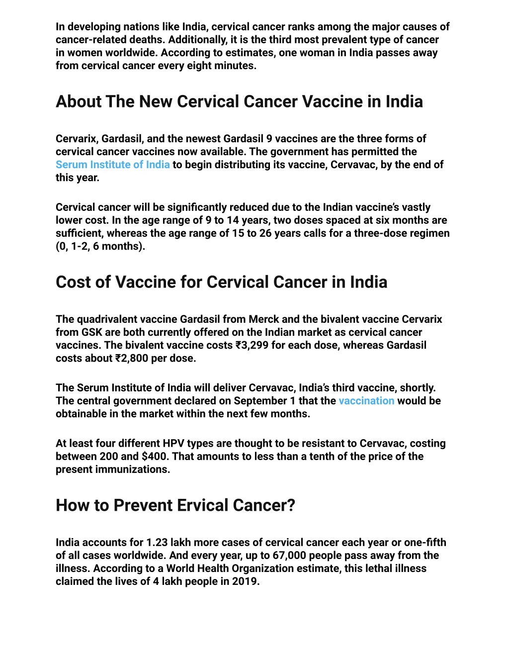 PPT - The First Cervical Cancer Vaccine in India has Been Released_ Why ...