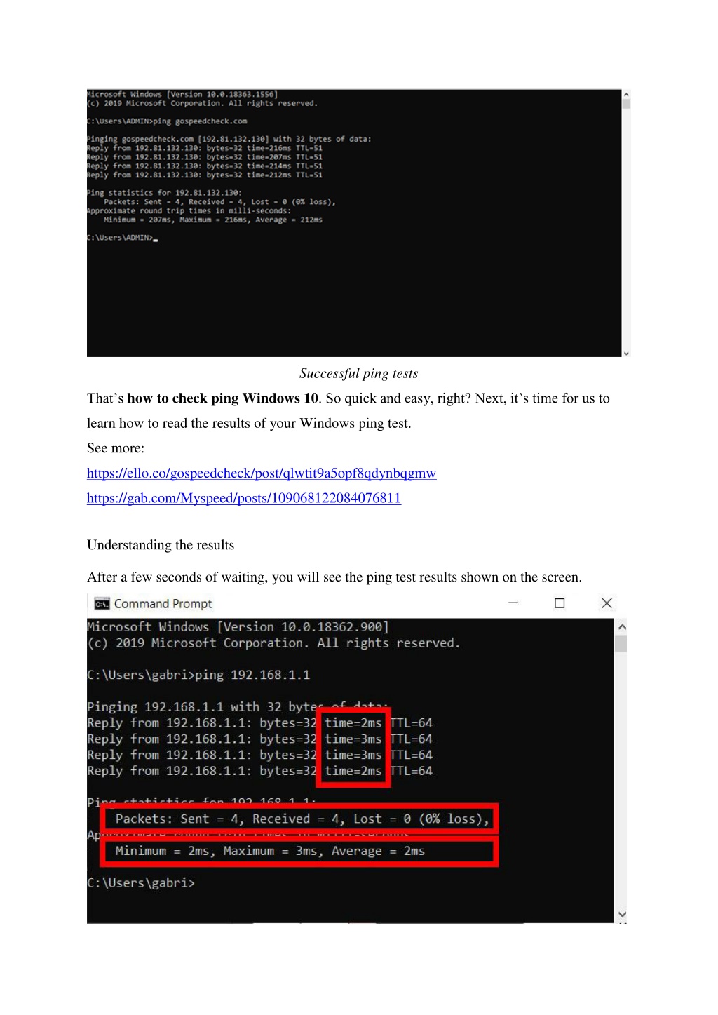 Ppt How To Check Ping Windows 10 Using The Ping Command Check Out