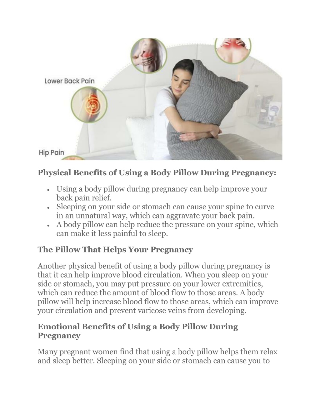 PPT - How Body Pillow Helps Your Body During Pregnancy( 26-09-2022 ...