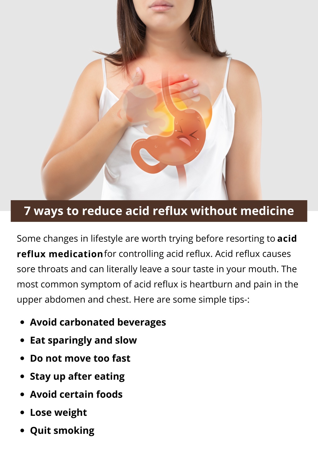 Ppt 7 Ways To Reduce Acid Reflux Without Medicine Powerpoint