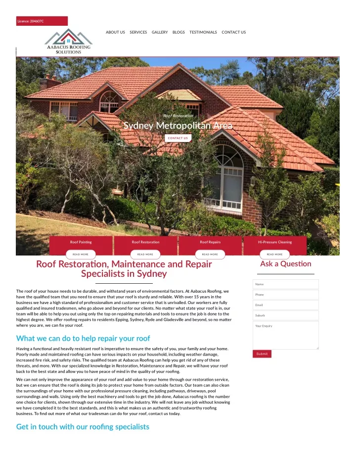 PPT Roof Repairs Epping PowerPoint Presentation, free download ID11635642