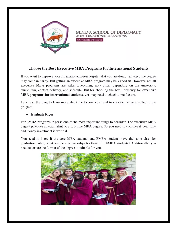 best executive mha programs