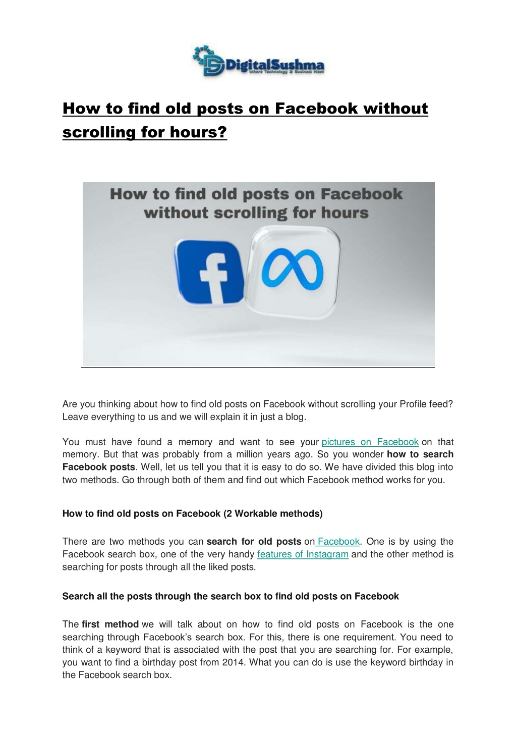 PPT How To Find Old Posts On Facebook Without Scrolling For Hours 