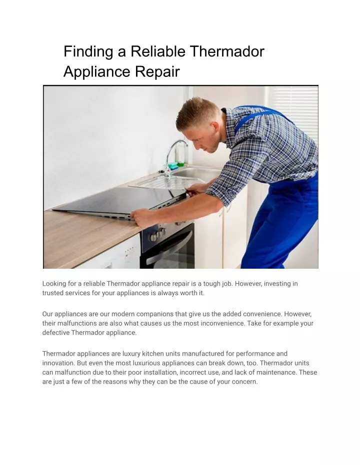 ppt-finding-a-reliable-thermador-appliance-repair-powerpoint