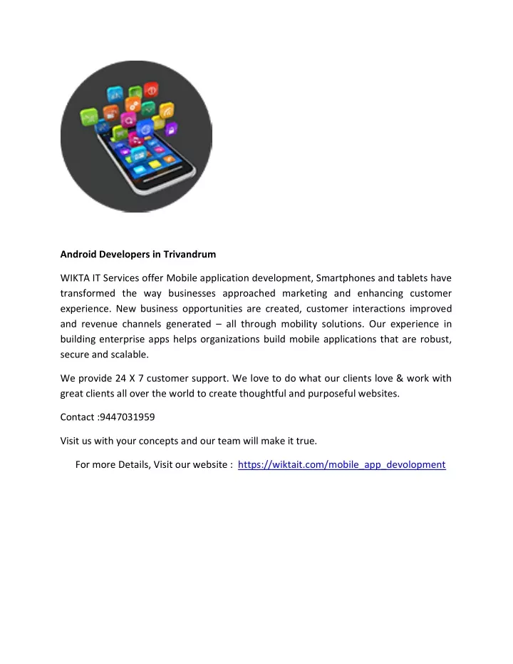 PPT Native Mobile Application Developers in Trivandrum PowerPoint