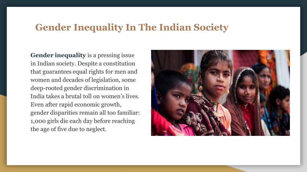 powerpoint presentation on gender inequality in india