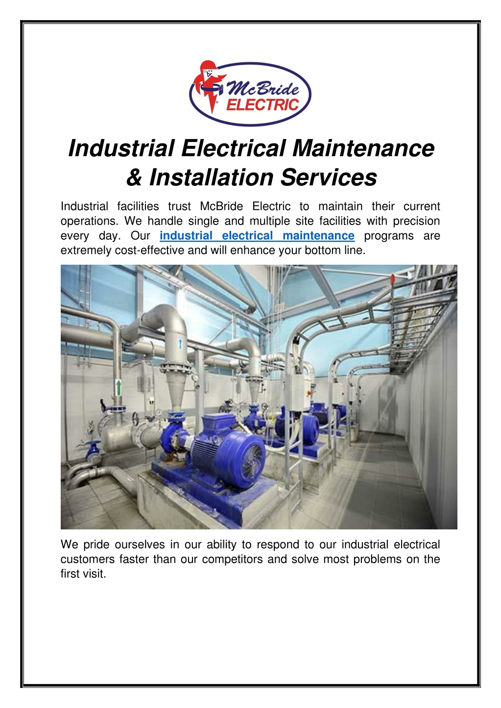 PPT Industrial Electrical Maintenance PowerPoint Presentation, free download ID11639248