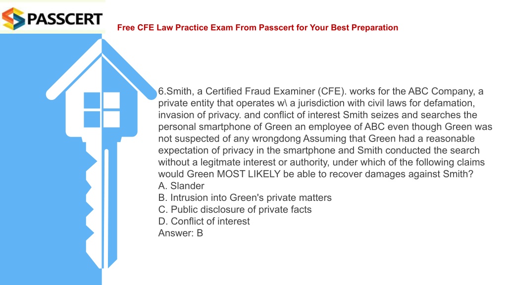 Free CFE-Law Test Questions