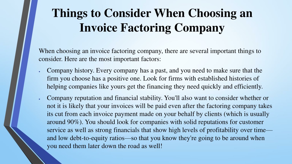 PPT - Invoice Factoring The Secret To Fast Financing PowerPoint ...