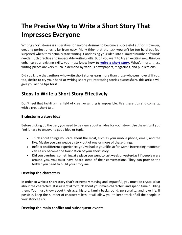 ppt-how-to-write-a-short-story-a-useful-guide-for-writers-powerpoint