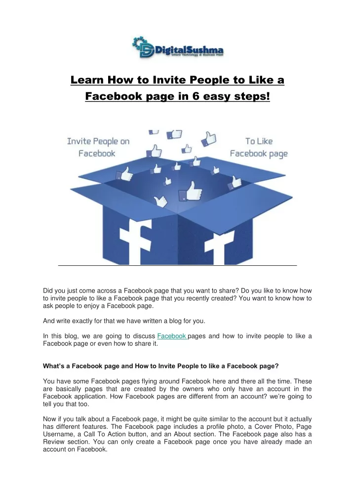 ppt-learn-how-to-invite-people-to-like-a-facebook-page-in-6-easy-steps-powerpoint