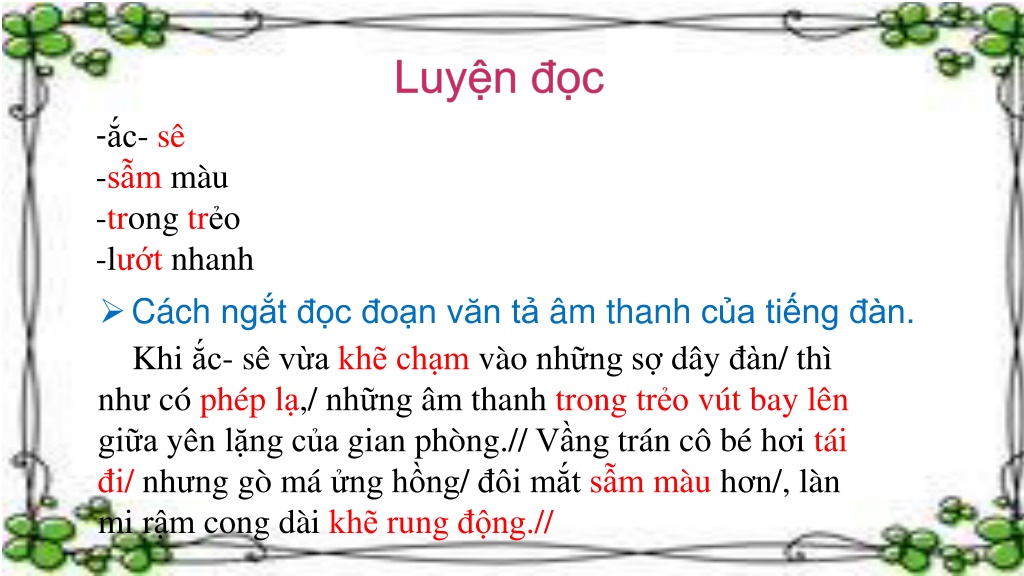 PPT - Bài Giảng Tập đọc Lớp 3 - Tiếng đàn PowerPoint Presentation - ID ...