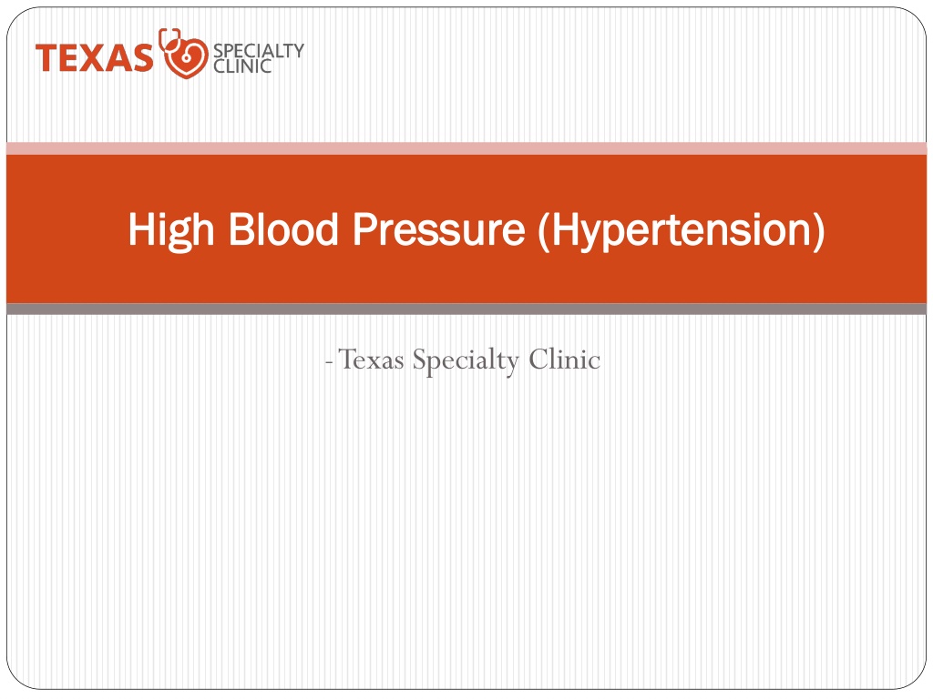 PPT - What is High Blood Pressure (Hypertension)? PowerPoint ...