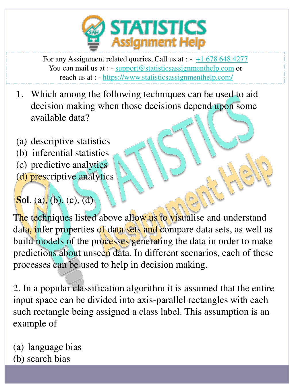 PPT - Statistics Assignment Help PowerPoint Presentation, free download ...