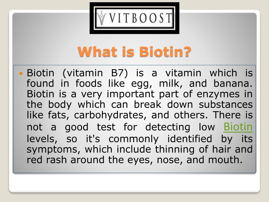 PPT - Biotin Supplement PowerPoint Presentation, Free Download - ID ...