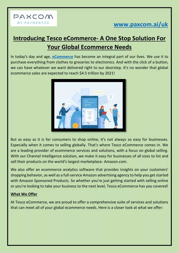 PPT Introducing Tesco A One Stop Solution For Your Global