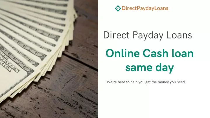 direct payday lender loans