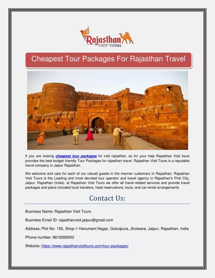 cheapest tour packages from india