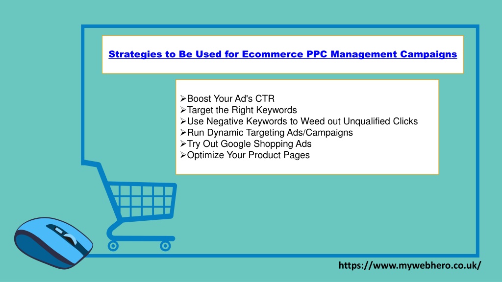 Ppt Strategies To Be Used For Ecommerce Ppc Management Campaigns