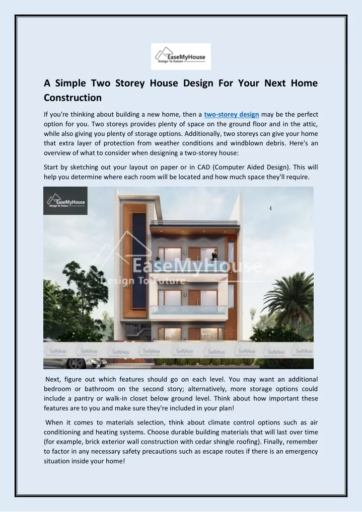 PPT A Simple Two Storey House Design For Your Next Home Construction 