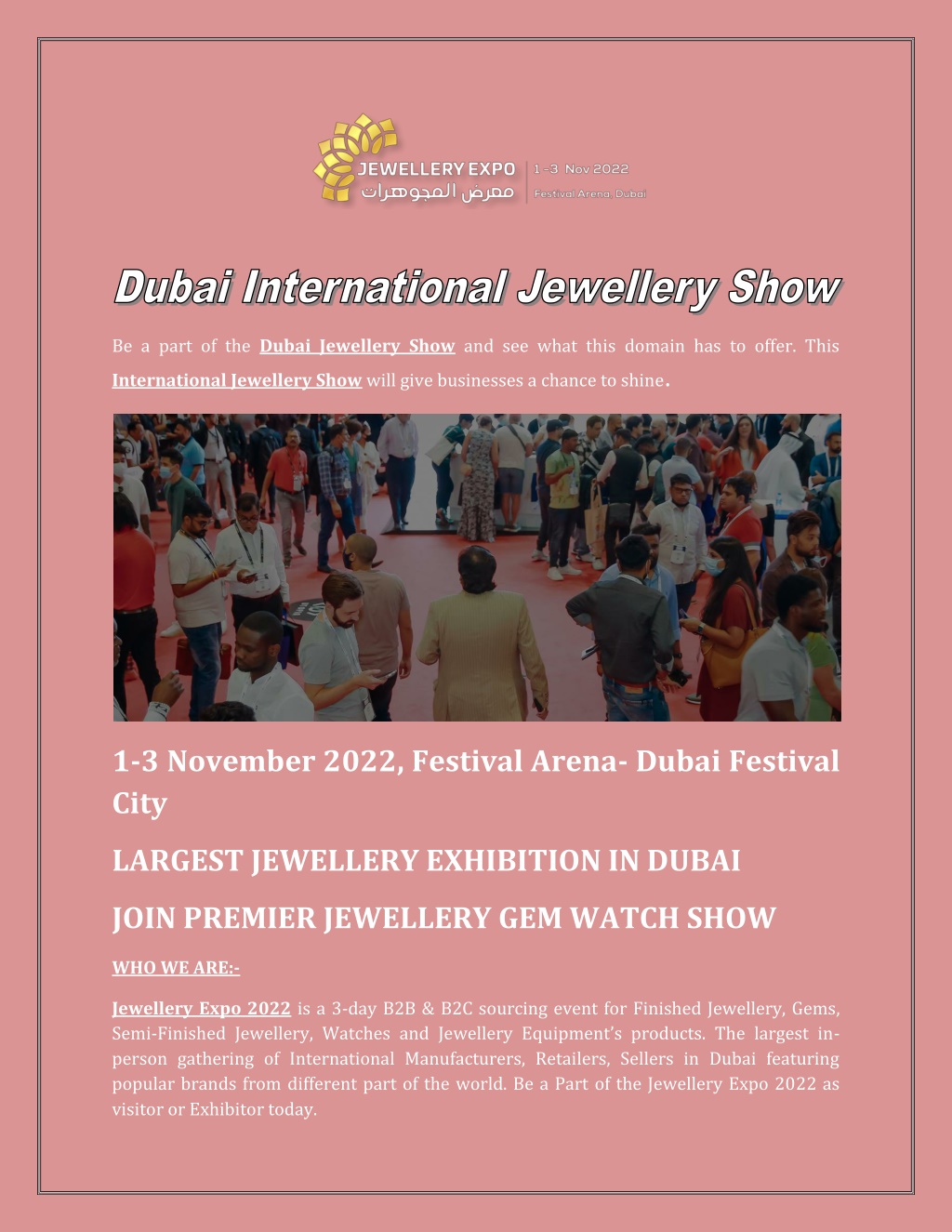 PPT - Dubai International Jewellery Show PowerPoint Presentation, free 