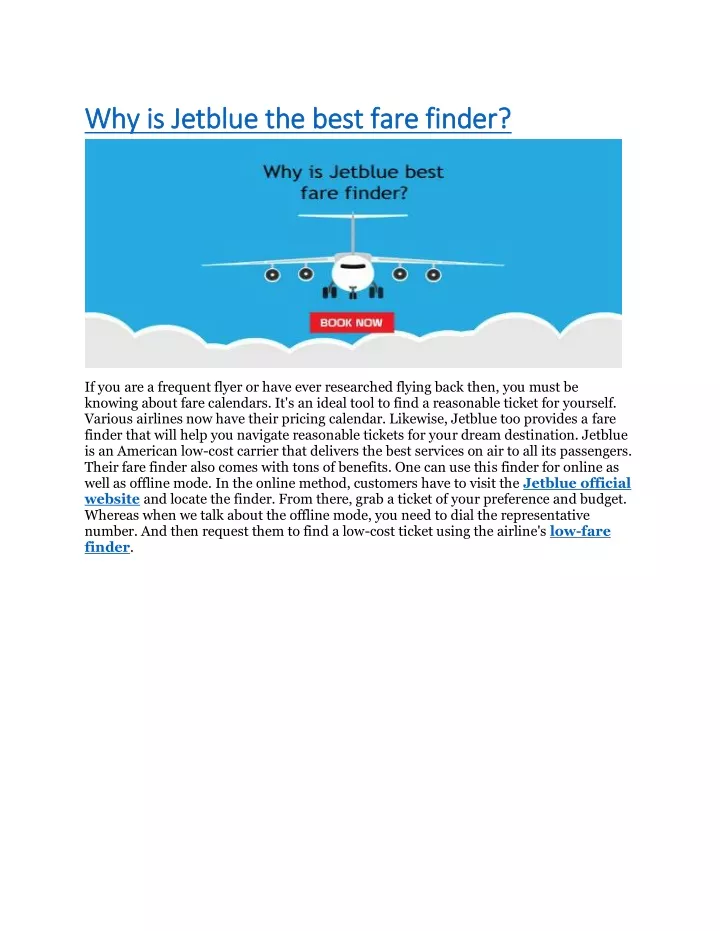 PPT JetBlue best fare PowerPoint Presentation, free download ID