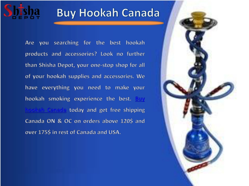 PPT Buy Hookah Canada PowerPoint Presentation, free download ID
