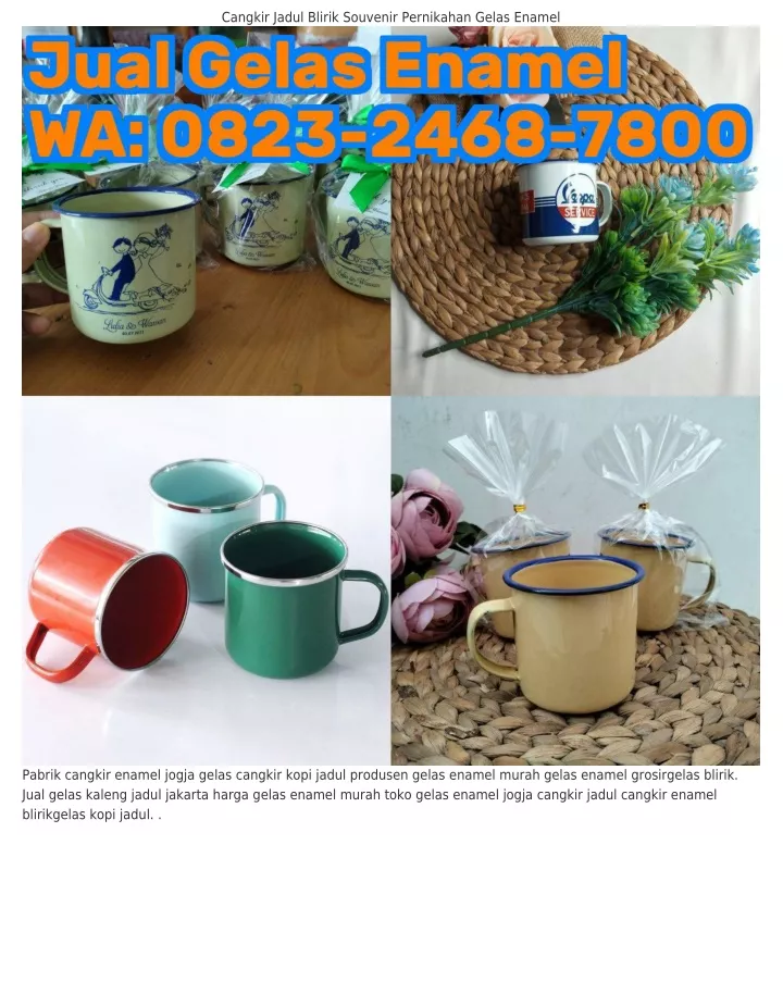 Ppt Wa Harga Souvenir Mug Enamel Jual Gelas Enamel