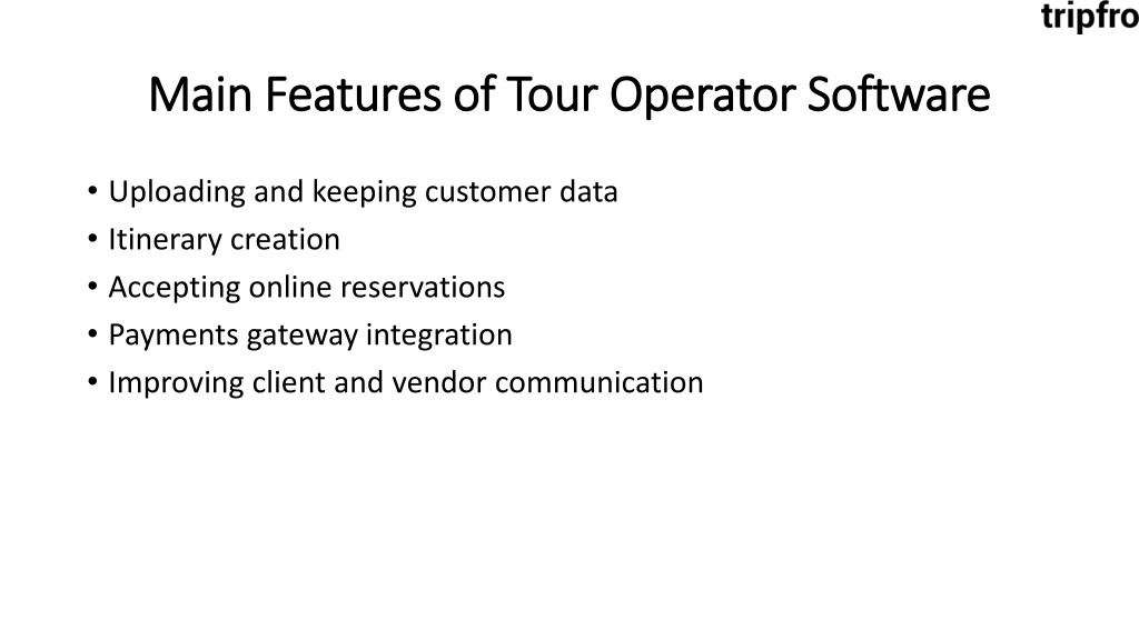 PPT - Best Tour Operator Software PowerPoint Presentation, Free ...