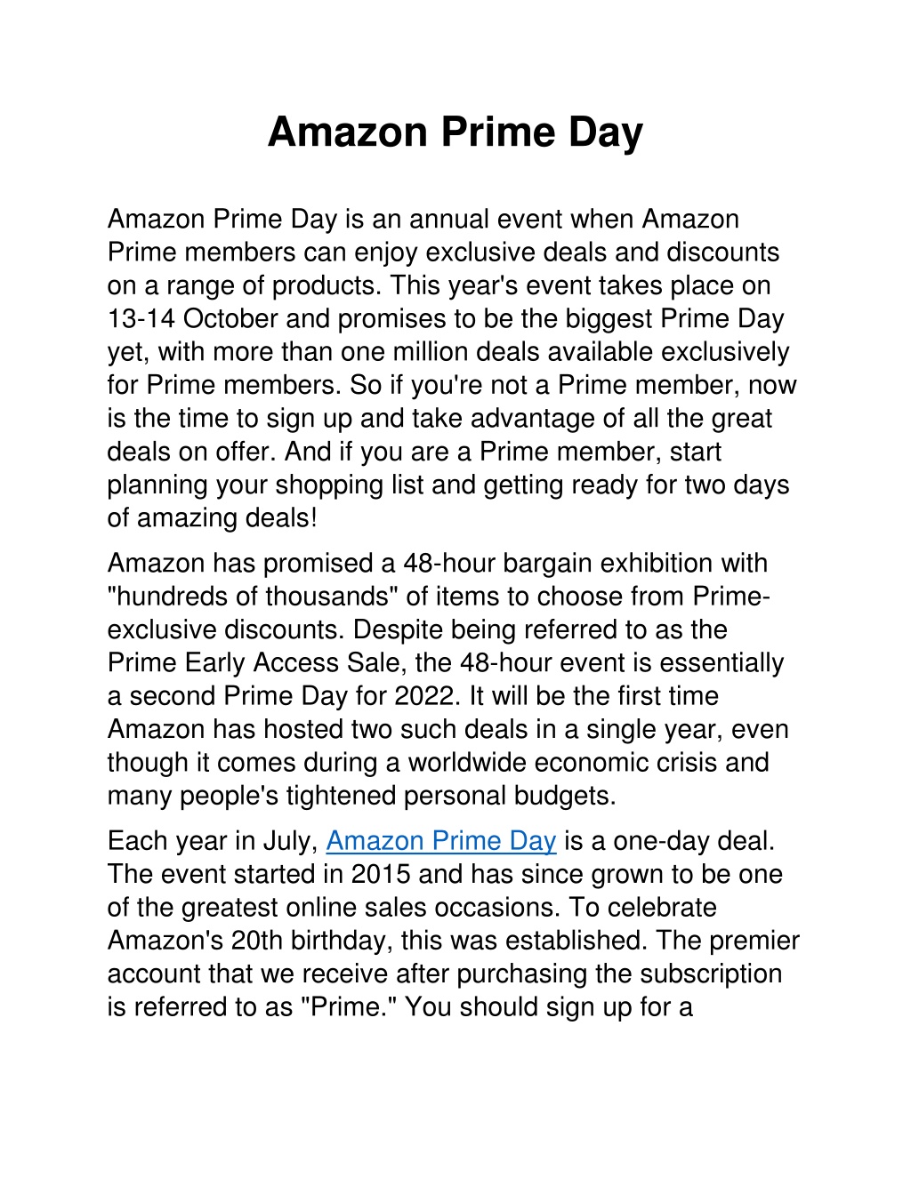 PPT Amazon Prime Day PowerPoint Presentation, free download ID11654877