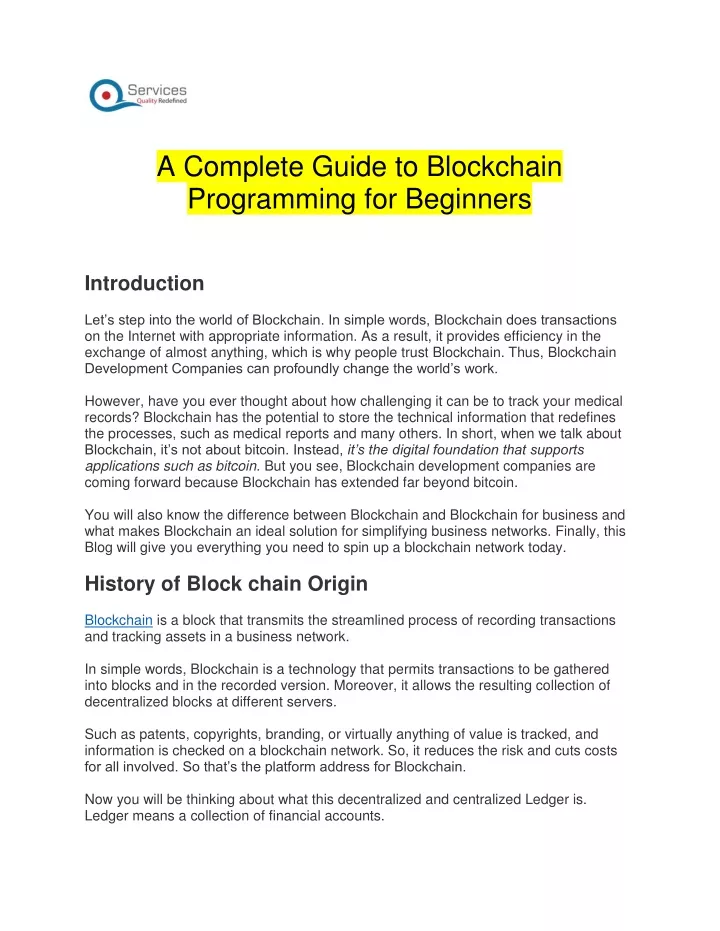 blockchain basics programming assignment